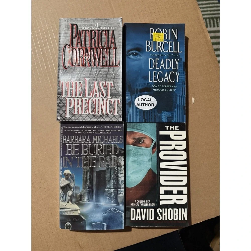 Lot of 10 random murder mystery novel paperback‎ books, various authors B32